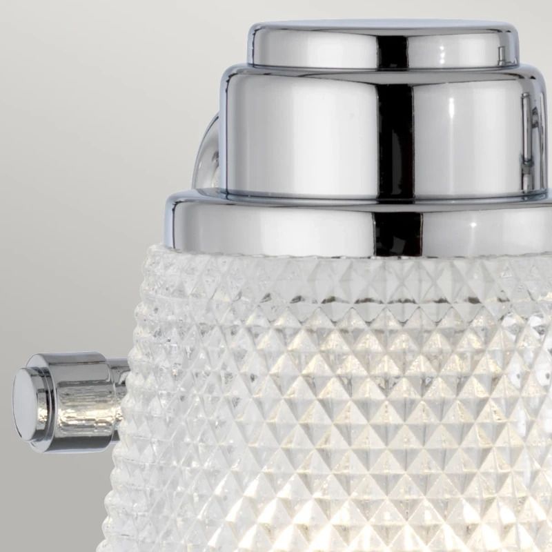 Quintiesse LED Badkamerarmatuur Hudson | 3W 3000K 300Lm 830 | IP44 | Dimbaar | Polished Chrome