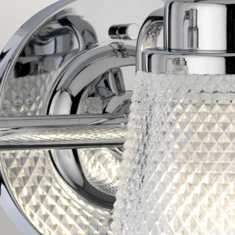 Quintiesse LED Badkamerarmatuur Hudson | 3W 3000K 300Lm 830 | IP44 | Dimbaar | Polished Chrome
