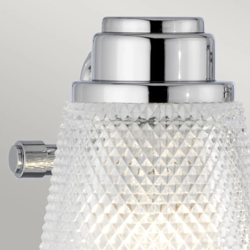 Quintiesse LED Badkamerarmatuur Hudson | 3W 3000K 300Lm 830 | IP44 | Dimbaar | Polished Chrome