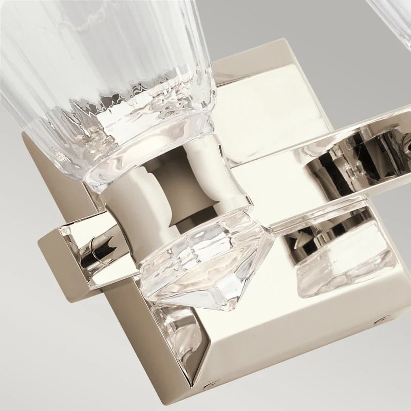 Kichler LED Wandlamp Kayva | 12W 3000K 1250Lm 830 | IP44 | Polished Nickel