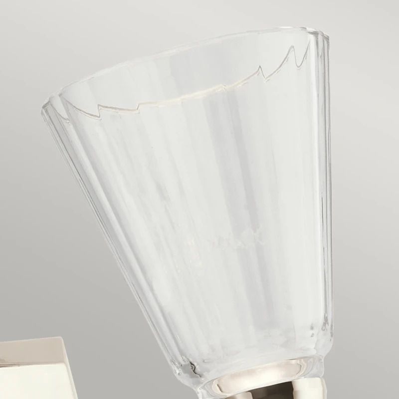 Kichler LED Wandlamp Kayva | 12W 3000K 1250Lm 830 | IP44 | Polished Nickel