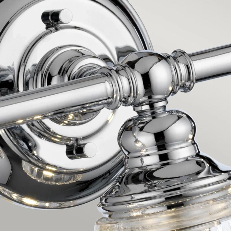 Quintiesse LED Badkamerarmatuur Keynes | 3W 3000K 300Lm 830 | IP44 | Dimbaar | Polished Chrome