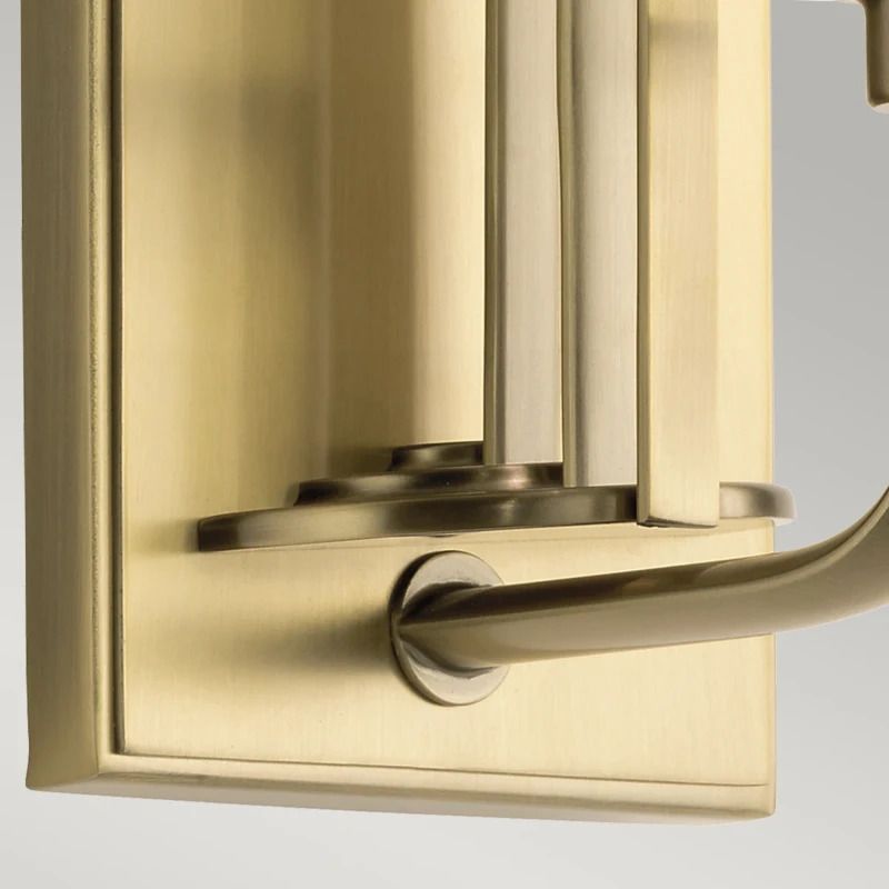 Kichler LED Wandlamp Kimrose | 1X E14 Max 40W | Brushed Natural Brass