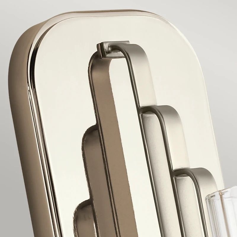 Kichler LED Wandlamp Kimrose | 1X E14 Max 40W | Polished Nickel