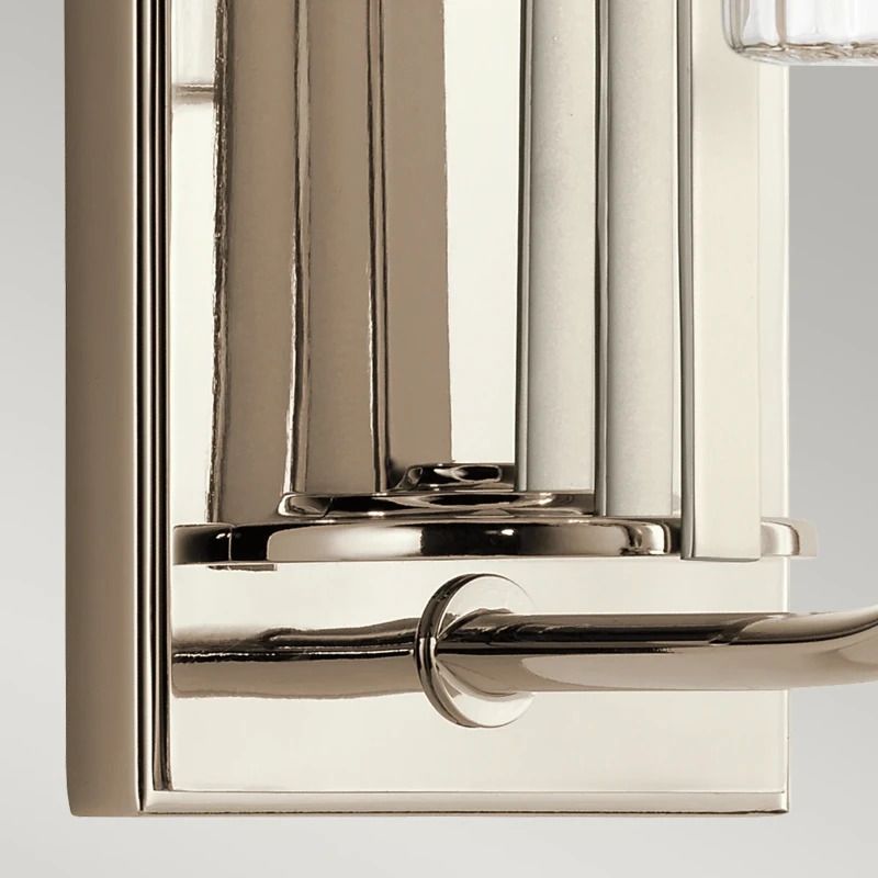 Kichler LED Wandlamp Kimrose | 1X E14 Max 40W | Polished Nickel