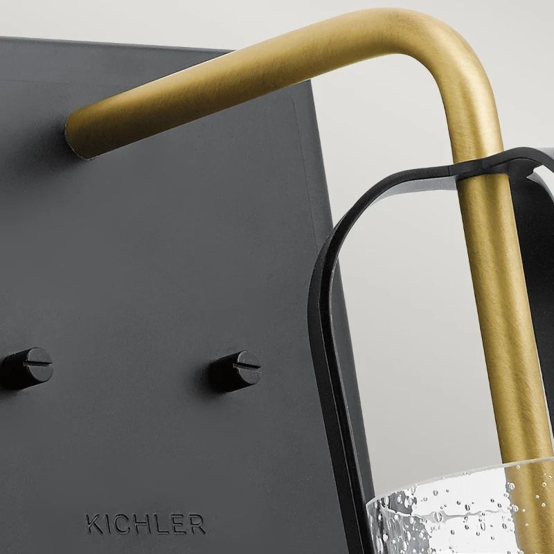 Kichler LED Wandlamp Kitner | 1X E27 Max 60W | Natural Brass