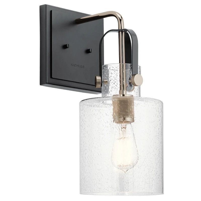 Kichler LED Wandlamp Kitner | 1X E27 Max 60W | Polished Nickel