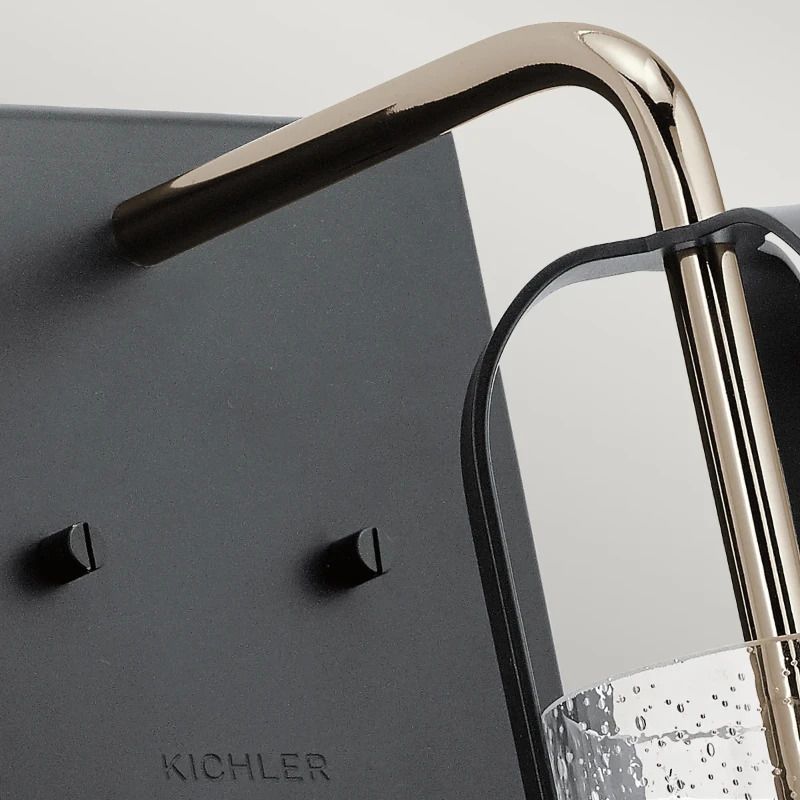 Kichler LED Wandlamp Kitner | 1X E27 Max 60W | Polished Nickel