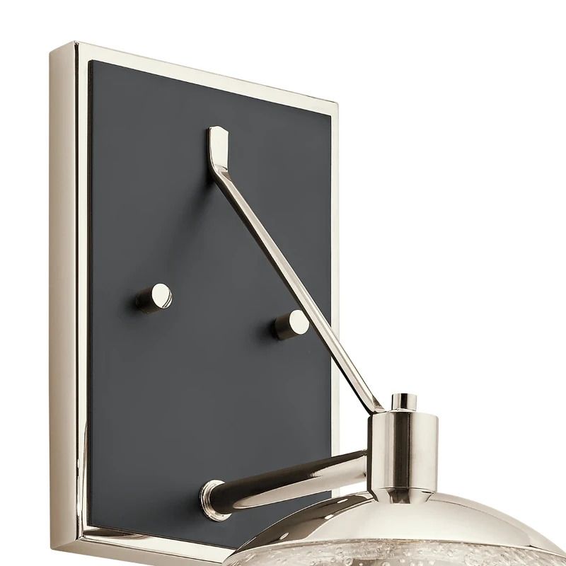 Kichler LED Wandlamp Marilyn | 1X E27 Max 60W | Polished Nickel