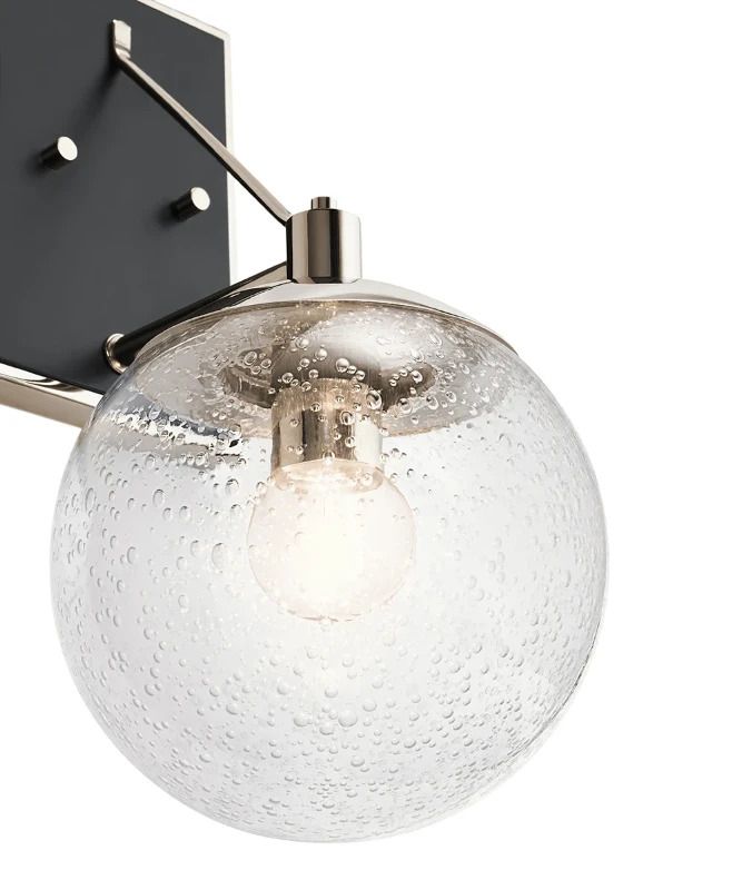 Kichler LED Wandlamp Marilyn | 1X E27 Max 60W | Polished Nickel
