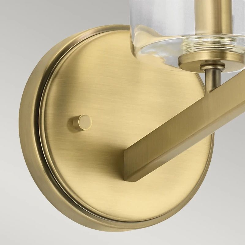 Kichler LED Wandlamp Nye | 1X E14 Max 40W | Brushed Natural Brass