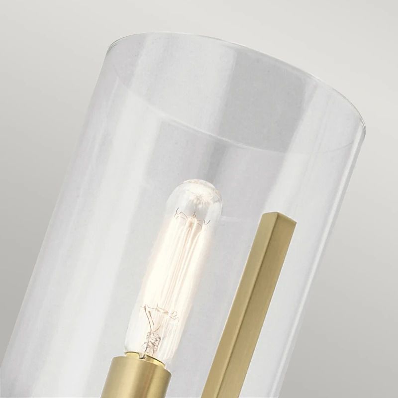 Kichler LED Wandlamp Nye | 1X E14 Max 40W | Brushed Natural Brass
