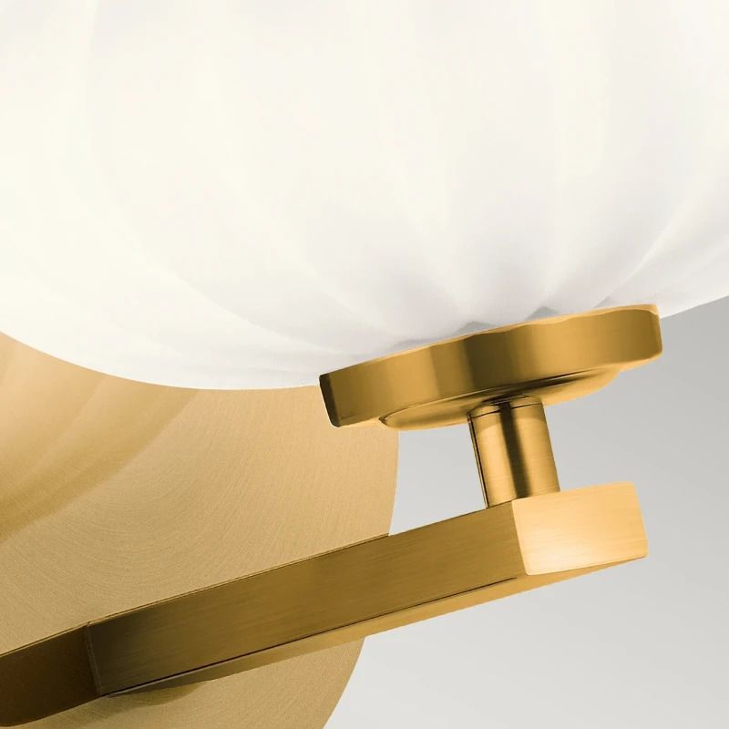 Kichler LED Wandlamp Pim | 3W 3000K 300Lm 830 | IP44 | Dimbaar | Fox Gold