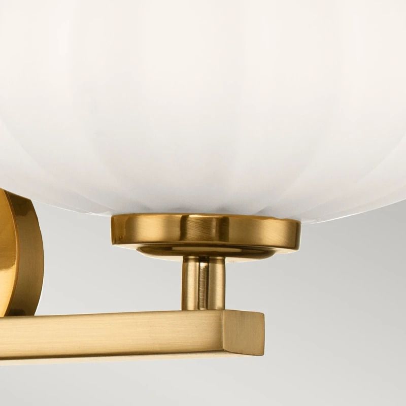 Kichler LED Wandlamp Pim | 3W 3000K 300Lm 830 | IP44 | Dimbaar | Fox Gold