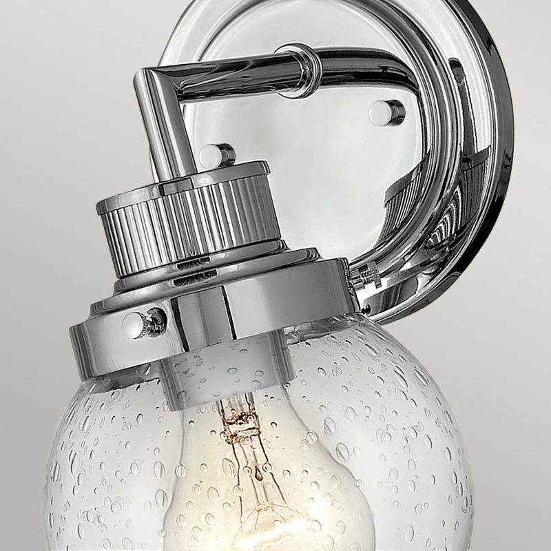 Hinkley LED Badkamerarmatuur Poppy | 1X E27 Max 60W | IP44 | Polished Chrome