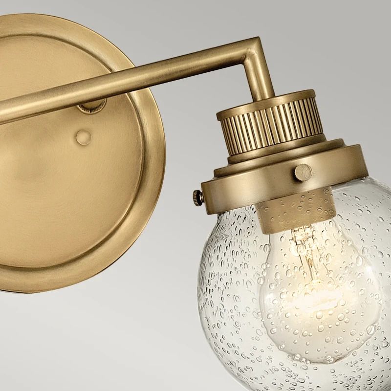 Hinkley LED Badkamerarmatuur Poppy | 2X E27 Max 60W | IP44 | Heritage Brass