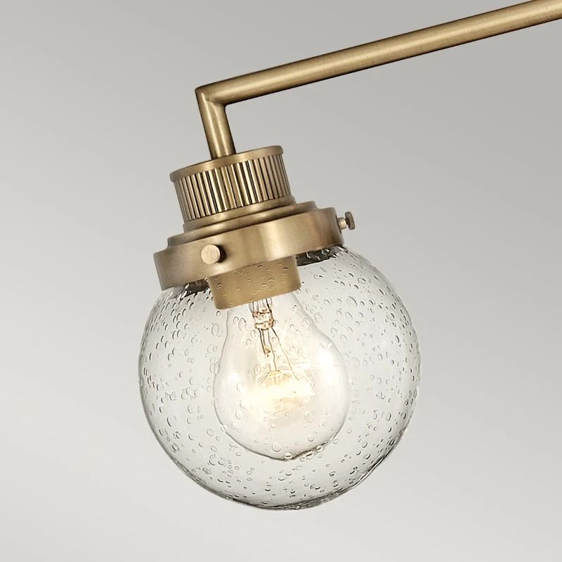 Hinkley LED Badkamerarmatuur Poppy | 3X E27 Max 60W | IP44 | Heritage Brass