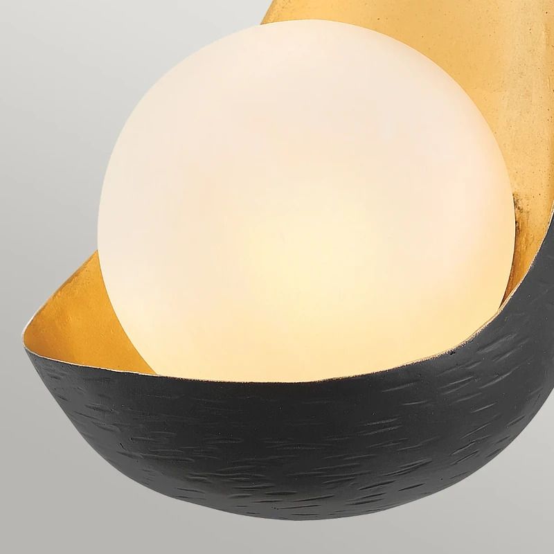 Lisa McDennon by Hinkley LED Wandlamp Ren | 3W 3000K 300Lm 830 | Dimbaar | Matte Black & Gold