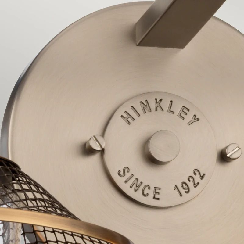 Hinkley LED Badkamerarmatuur Rigby | 2X E27 Max 40W | IP44 | Antique Nickel & Heritage Brass