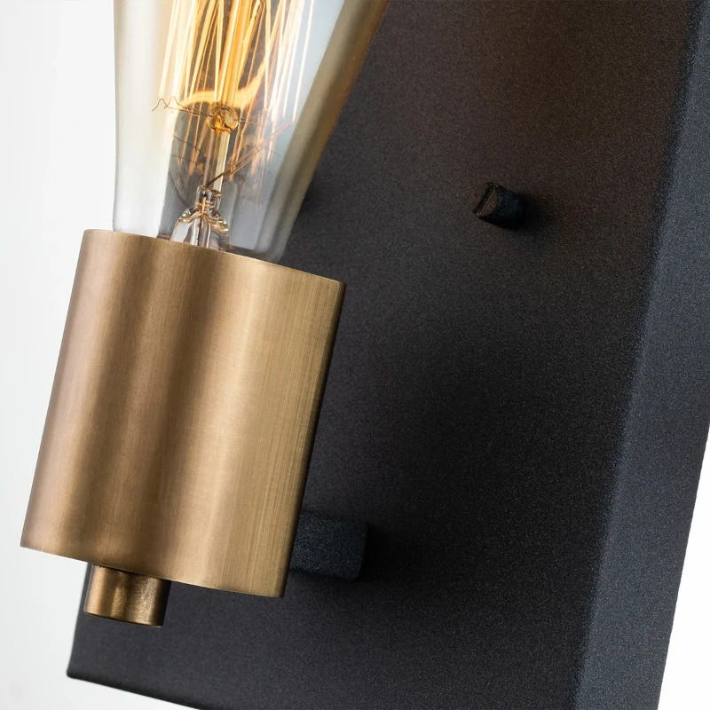 Hinkley LED Wandlamp Silas | 1X E27 Max 60W | Aged Zinc & Heritage Brass