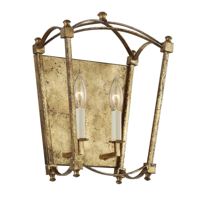 Feiss LED Wandlamp Thayer | 2X E14 Max 40W | Antique Gild