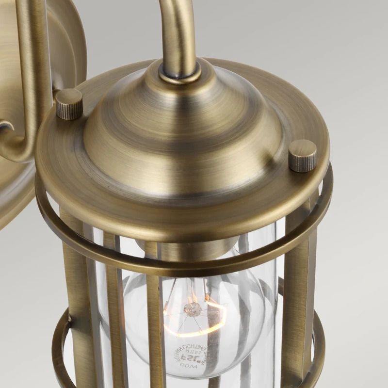 Feiss LED Wandlamp Urban Restoration | 1X E27 Max 60W | IP44 | Dark Antique Brass