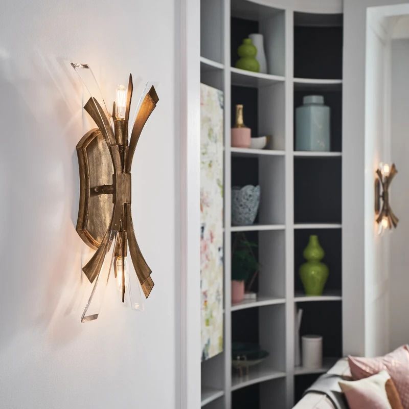 Hinkley/ Fredrick Ramond LED Wandlamp Vida | 2X E14 Max 40W | Burnished Gold