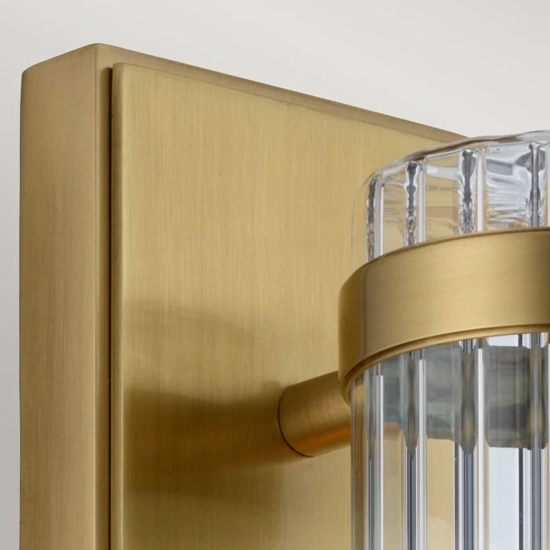 Quintiesse LED Wandlamp Wellington | 60W 3000K 820Lm 830 | IP44 | Dimbaar | Aged Brass