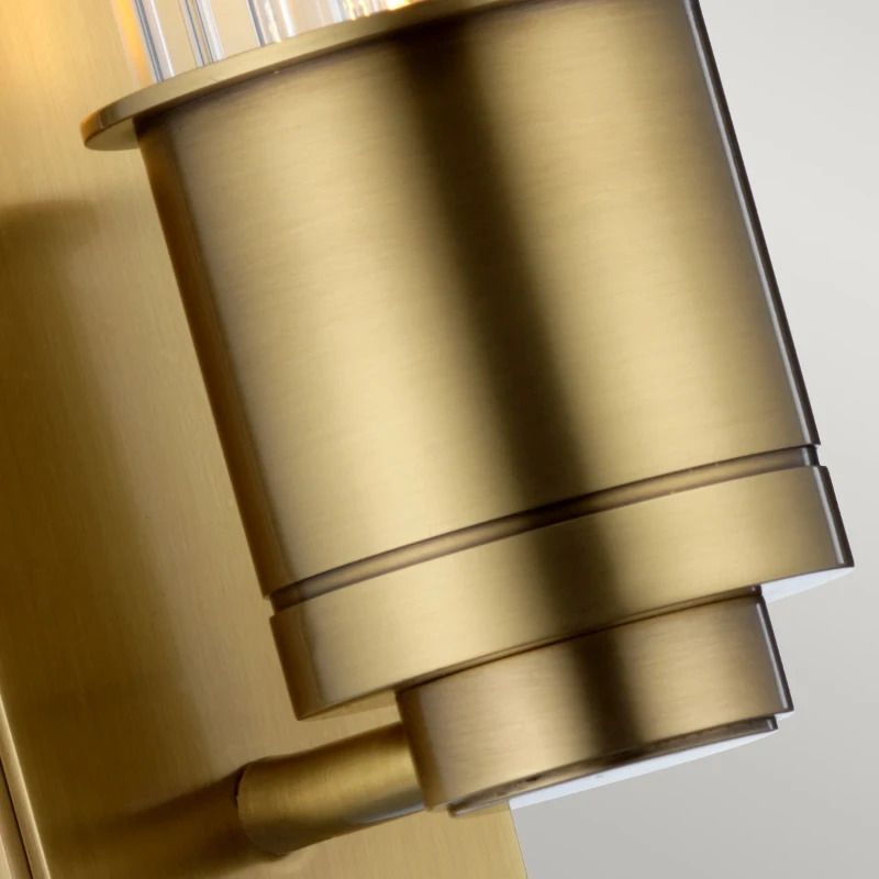 Quintiesse LED Wandlamp Wellington | 60W 3000K 820Lm 830 | IP44 | Dimbaar | Aged Brass