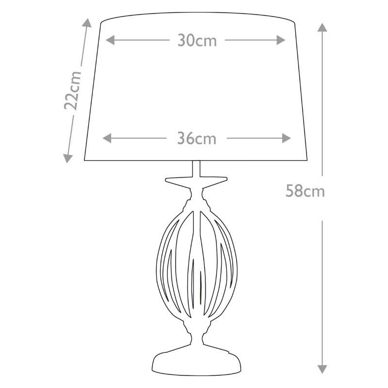 Elstead Lighting LED Tafellamp Aegean | 1X E27 Max 60W | Polished Brass