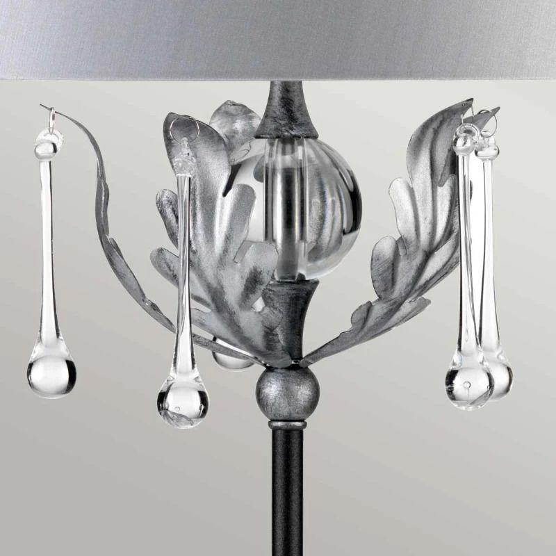 Elstead Lighting LED Tafellamp Amarilli | 1X E27 Max 60W | Black with Silver Patina