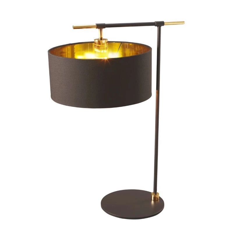 Elstead Lighting LED Tafellamp Balance | 1X E27 Max 60W | Brown/Polished Brass