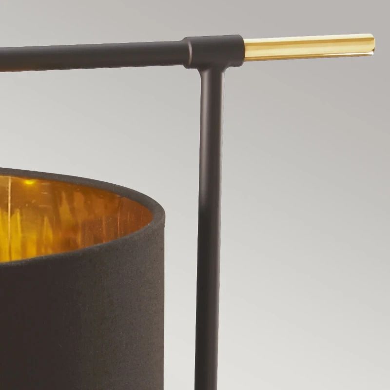 Elstead Lighting LED Tafellamp Balance | 1X E27 Max 60W | Brown/Polished Brass