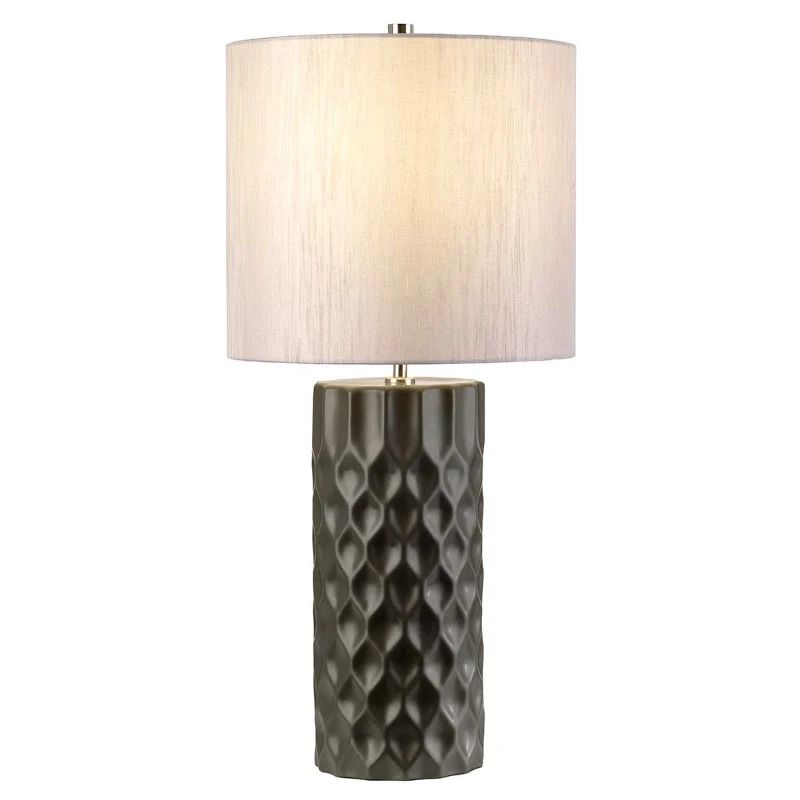 Elstead Lighting LED Tafellamp Barbican | 1X E27 Max 60W | Graphite and Silver Shade.
