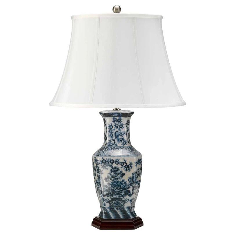 Elstead Lighting LED Tafellamp Blue Hex | 1X E27 Max 60W | Blue and White