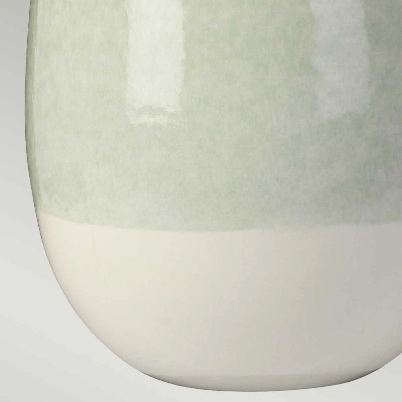 Elstead Lighting LED Tafellamp Chelsfield | 1X E27 Max 60W | Pale Green and White, White Shade.