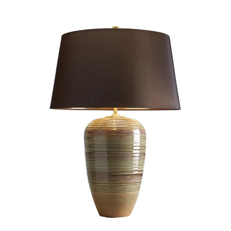 Elstead Lighting LED Tafellamp Demeter | 1X E27 Max 60W | Green and Brown Glaze