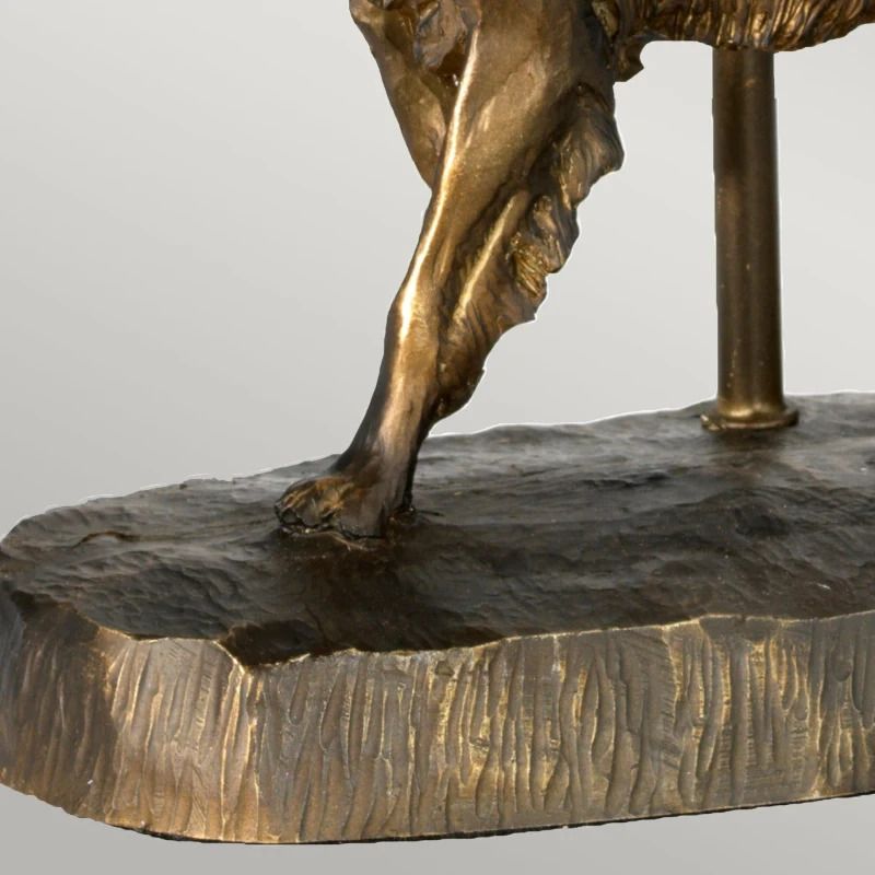 Designer's Lightbox LED Tafellamp Rufus | 1X E27 Max 40W | Bronze Patina