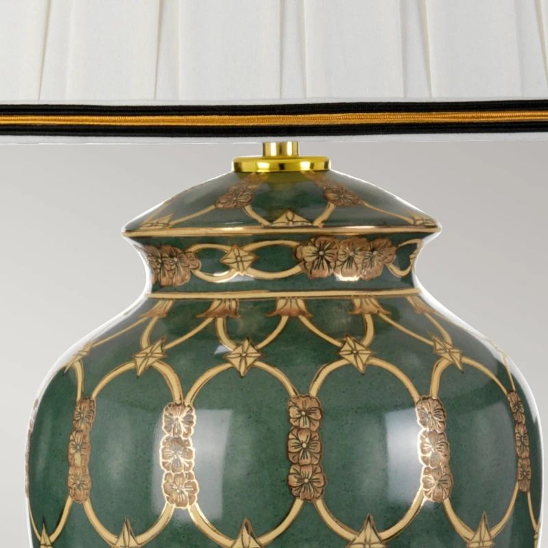 Designer's Lightbox LED Tafellamp Sashi | 1X E27 Max 60W | Green with Gold and Brown