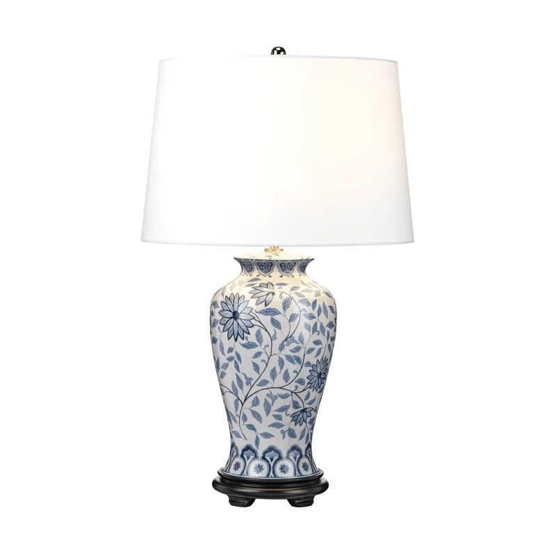 Elstead Lighting LED Tafellamp Ying | 1X E27 Max 60W | Blue and White