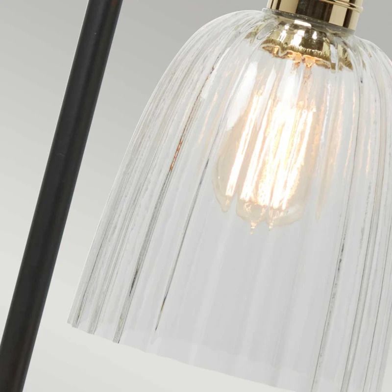 Elstead Lighting LED Tafellamp Douille | 1X E27 Max 60W | Black/Polished Brass