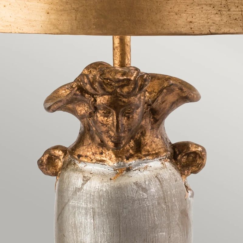 Flambeau LED Tafellamp Bienville | 1X E27 Max 60W | Silver/Gold and Brown