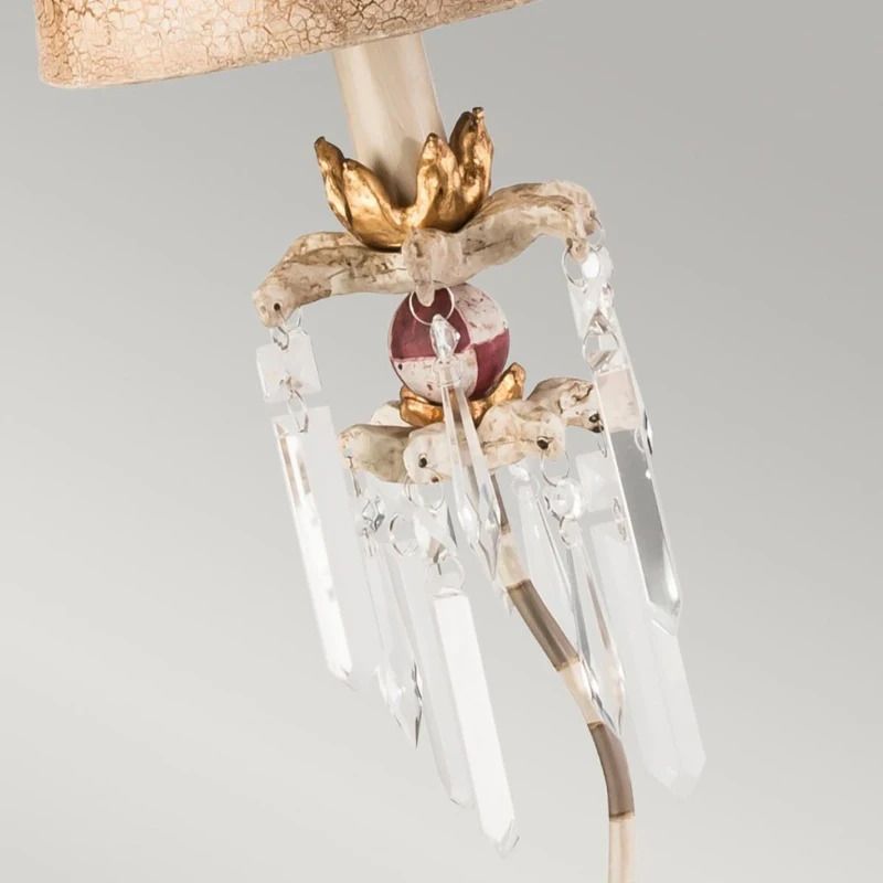 Flambeau LED Tafellamp Birdland | 1X E27 Max 60W | Cream & Gold