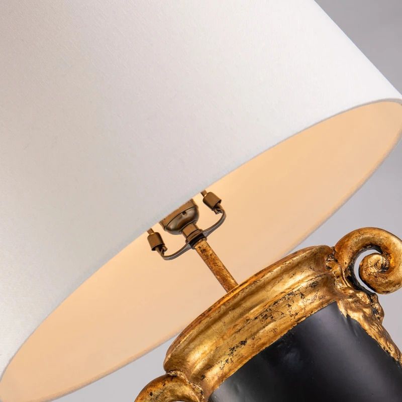 Flambeau LED Tafellamp Gallier | 1X E27 Max 60W | Black and Gold