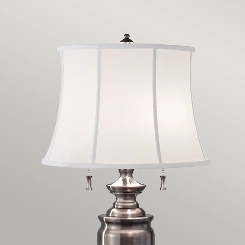 Feiss LED Tafellamp Stateroom | 2X E27 Max 60W | Antique Nickel