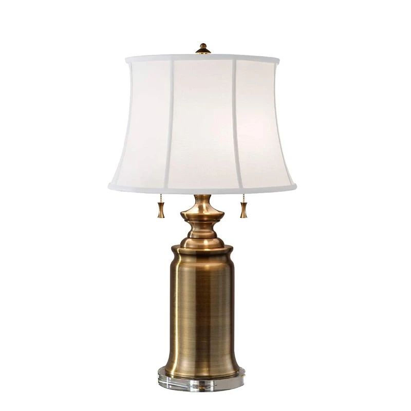 Feiss LED Tafellamp Stateroom | 2X E27 Max 60W | Bali Brass