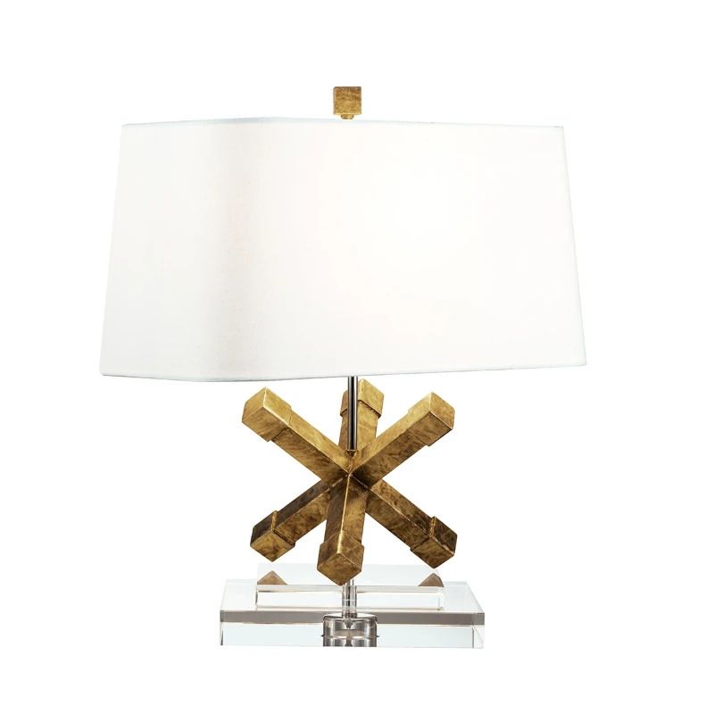 Gilded Nola LED Tafellamp Jackson Square | 1X E27 Max 60W | Distressed Gold