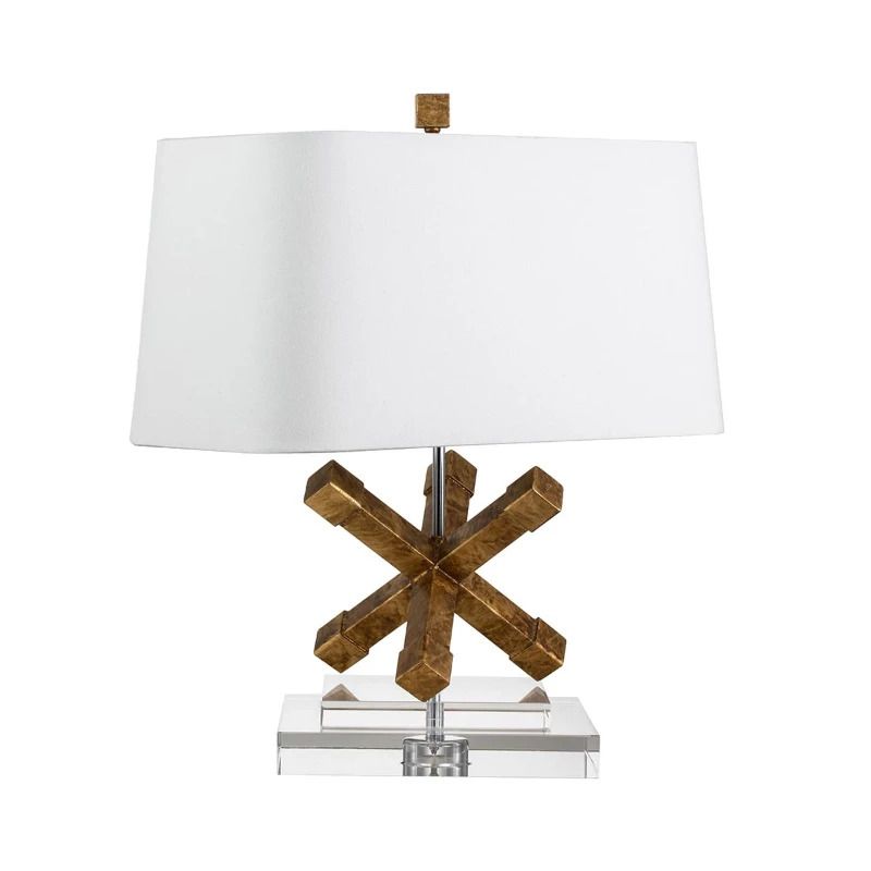 Gilded Nola LED Tafellamp Jackson Square | 1X E27 Max 60W | Distressed Gold