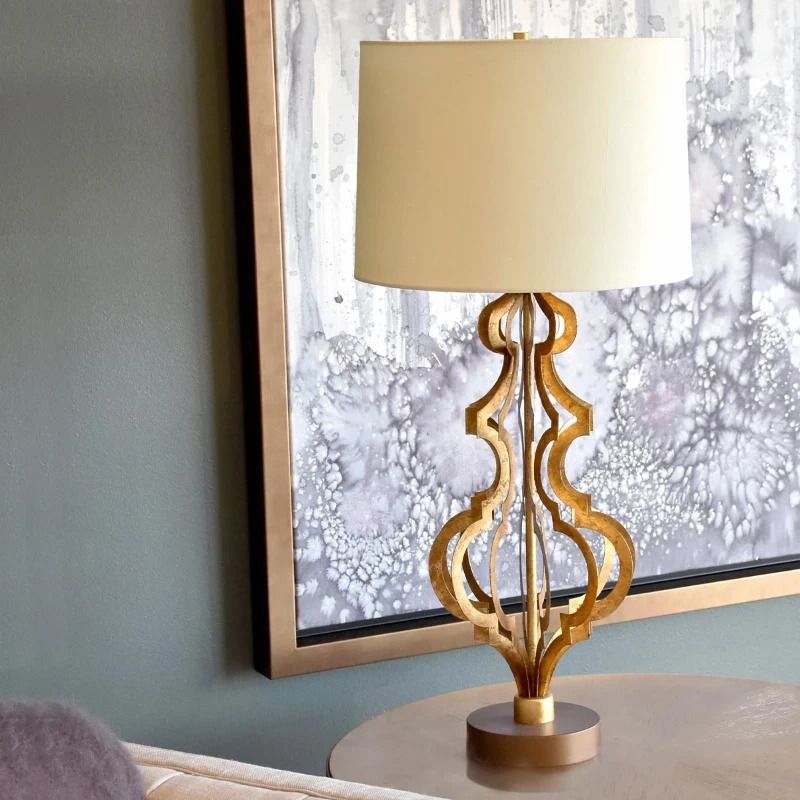 Gilded Nola LED Tafellamp Octavia | 1X E27 Max 60W | Distressed Gold