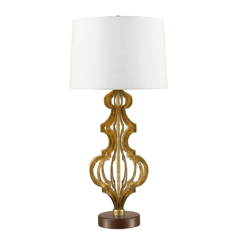 Gilded Nola LED Tafellamp Octavia | 1X E27 Max 60W | Distressed Gold